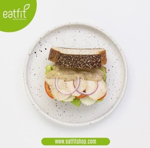 Grilled chicken with whole wheat bread